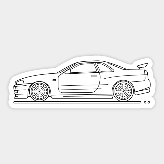 R34 B Sticker by garistipis